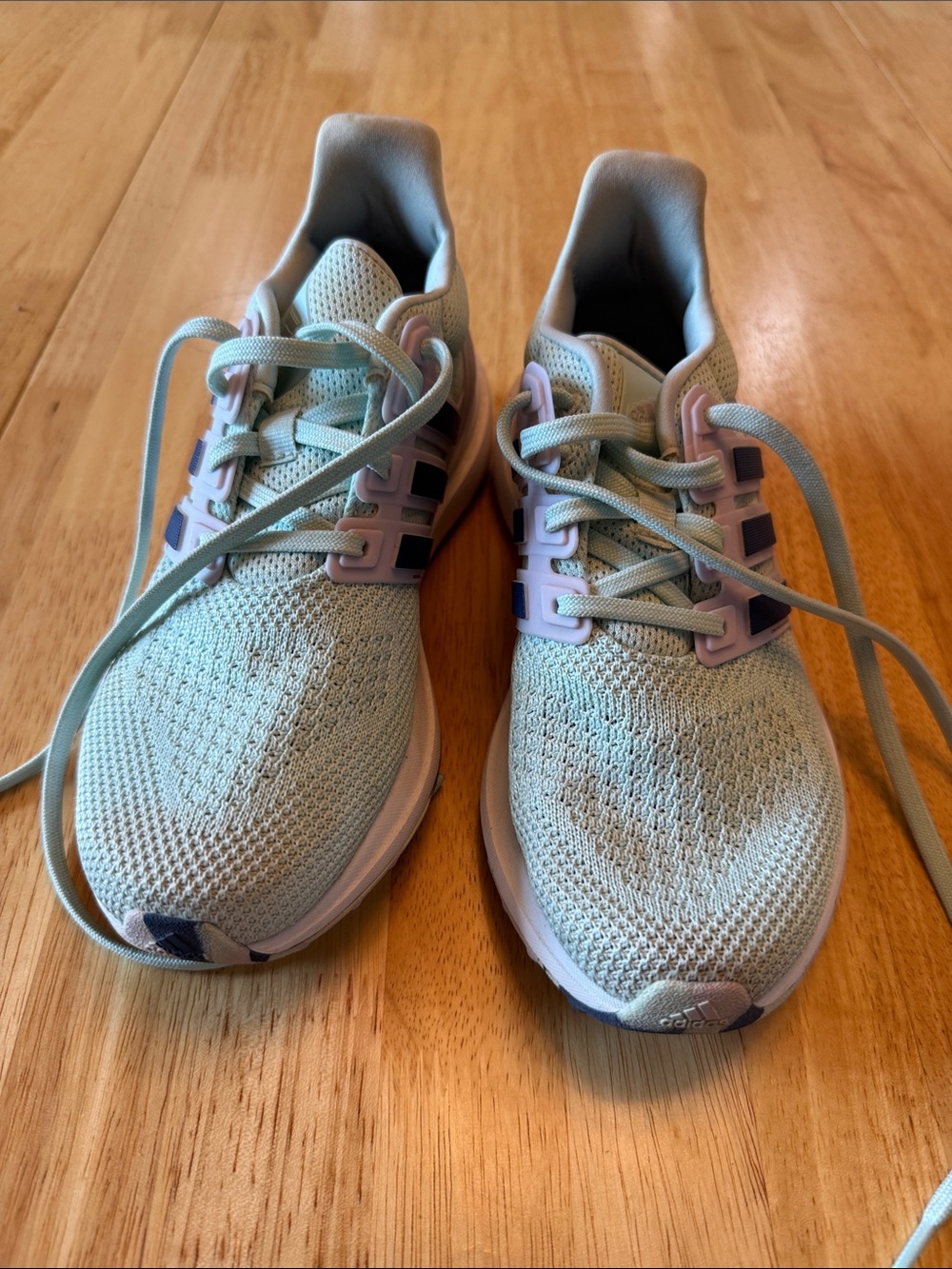 adidas Kids Mint Green and Navy Sneakers